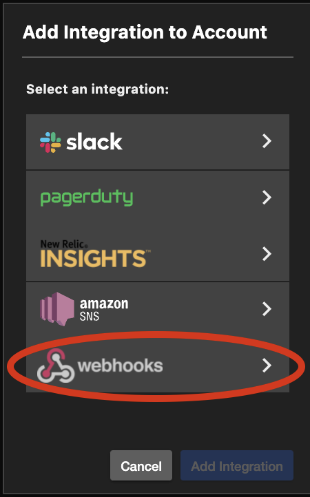 Webhook Configuration