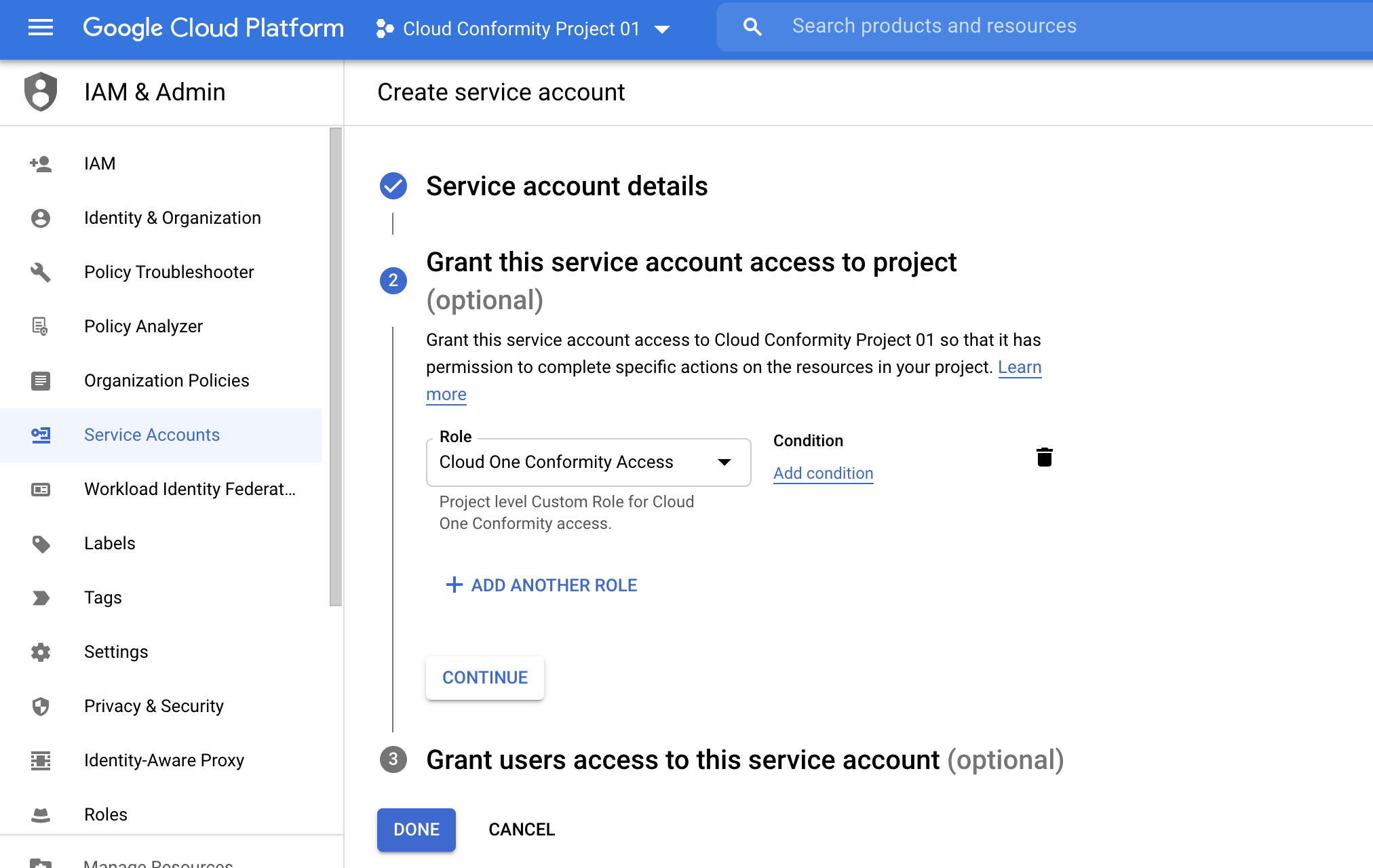 create-service-account