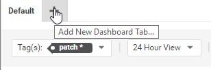 Clicking Add New Dashboard Tab