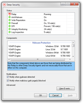 Notifier on Relay computer