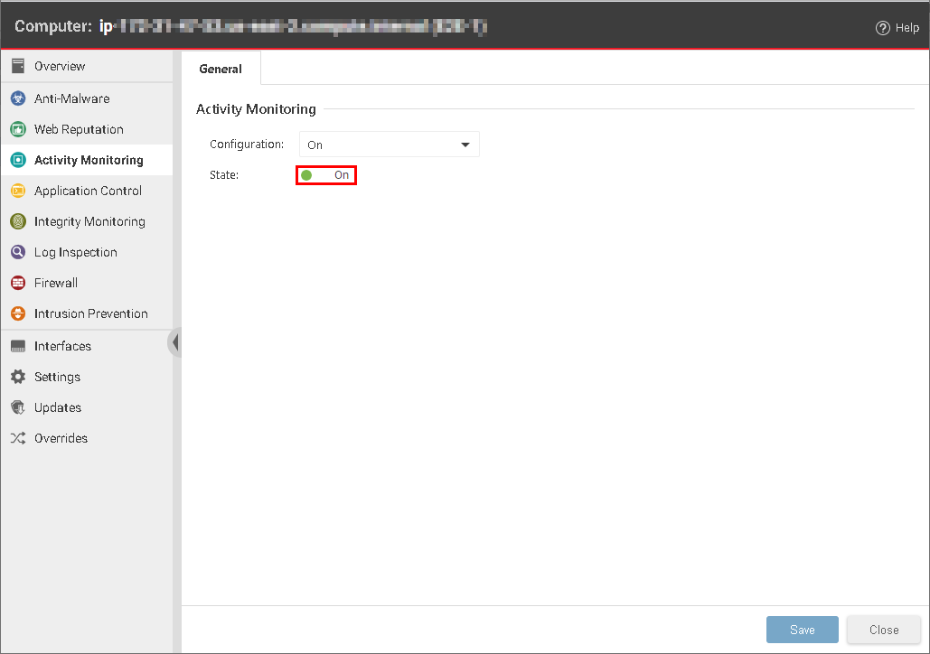 Activity Monitoring properties